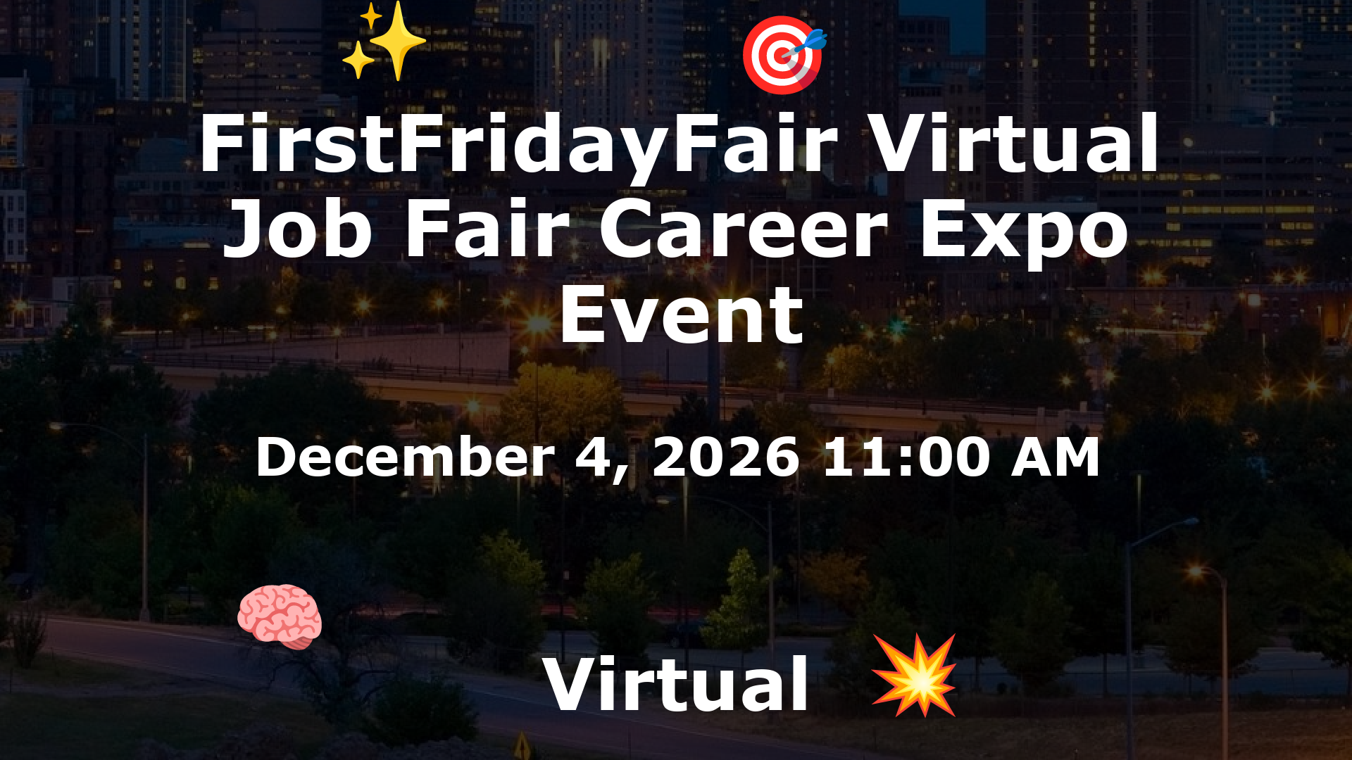 FirstFridayFair Virtual Job Fair Career Expo Event event image